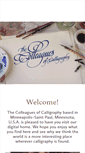 Mobile Screenshot of colleaguesofcalligraphy.com